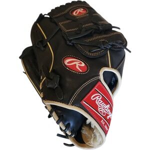 Rawlings GG Elite GGE202PB 12 Inch LHT Baseball Glove Black Leather